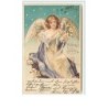 n°6938 - Fantaisie - Fröhliche Ostern - Ange jouant de la Lyre