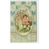 n°6941 - Carte Fantaisie Gaufrée - Fröhliche Ostern - Angelots