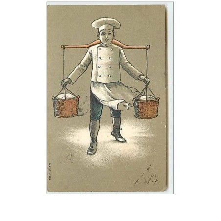 n°6947 - Carte Fantaisie Gaufrée - Cuisinier