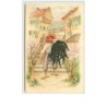 n°6986 - Carte Fantaisie Gaufrée - Coq Habillé