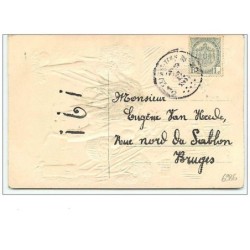 n°6986 - Carte Fantaisie Gaufrée - Coq Habillé