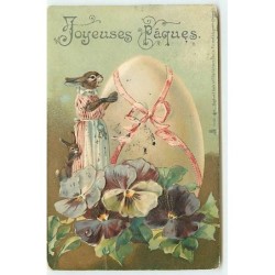 n°12351 - Carte Gaufrée -...