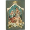 n°7147 - Carte Fantaisie Gaufrée - Bonne Année - Nativité