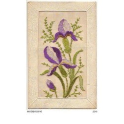 n°7153 - Carte Brodée - Iris