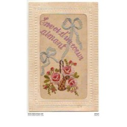 n°7155 - Carte Brodée -...