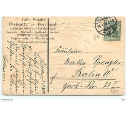 n°7187 - Carte Fantaisie Gaufrée - Frohliche Ostern - Fillette