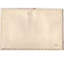 n°7203 - Carte Brodée - Saint Nicolas - Petites fleurs bleues