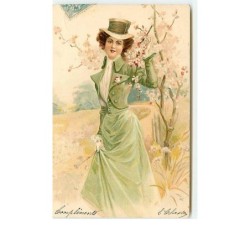 n°7228 - Femme habillée en...