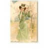 n°7228 - Femme habillée en vert