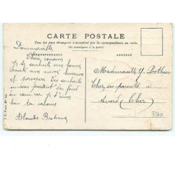 n°7240 - Carte Fantaisie Gaufrée - Bonne et Heureuse Année - Marchande de fleurs