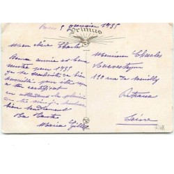 n°7248 - Carte Fantaisie - Bonne Année - Bert - Père Noel dans un train
