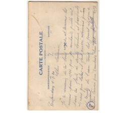 n°7258 - Carte Brodée - Petite Carte Bonne Année - Fleur rose
