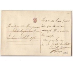 n°7260 - Carte Brodée - Porte Bonheur - Trèfle