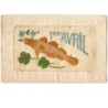 n°7303 - Carte Brodée - 1er Avril - Poisson Doré