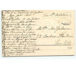 n°7341 - Carte Gaufrée - Bonne Fête - Fillettes portant des pots de fleurs de face