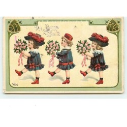 n°7342 - Carte Gaufrée -...