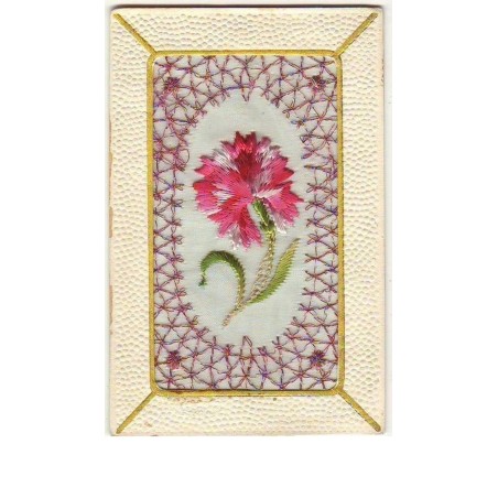 n°7356 - Carte Brodée - Oeillet