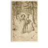 n°7381 - Carte Fantaisie - Bonne Année - Enfant avec une biche