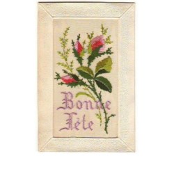 n°7409 - Carte Brodée -...