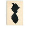 n°7415 - Silhouette de femme avec un chapeau