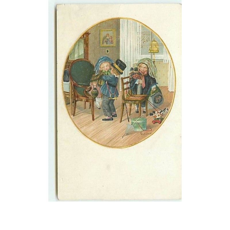 n°7420 - Pauli Ebner - Enfants avec des jouets