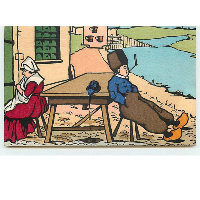 n°7423 - MM Vienne n°174 - CK Cook - Couple de Hollandais à table