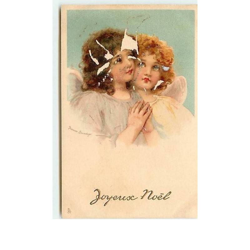 n°7442 - Joyeux Noel - Frances Brundage - Anges ( en l'état )