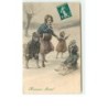 n°7446 - MM Vienne n°465 - Heureuse Année - Fillette sur une luge