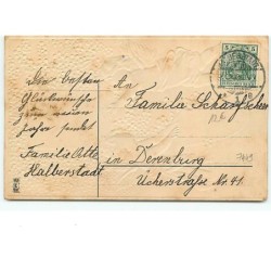 n°7449 - Carte Gaufrée - Viel Gluck im neuen Jahr - Angelots - 1er Janvier