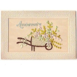 n°7456 - Carte Brodée -...