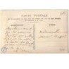 n°7458 - Carte Brodée avec rabat - Trèfle, fleurs roses et bleues