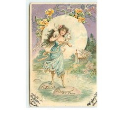 n°7482 - Carte Gaufrée -...