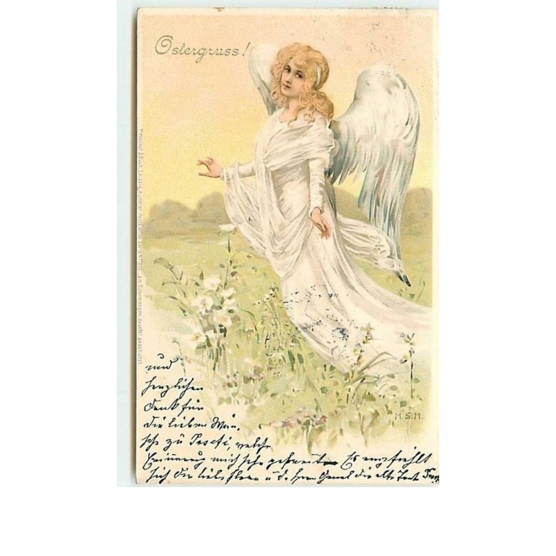 n°7488 - Carte Fantaisie - Ostergruss - MSM - Ange