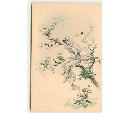 n°7493 - MM Vienne - Femme assoupie sur une branche
