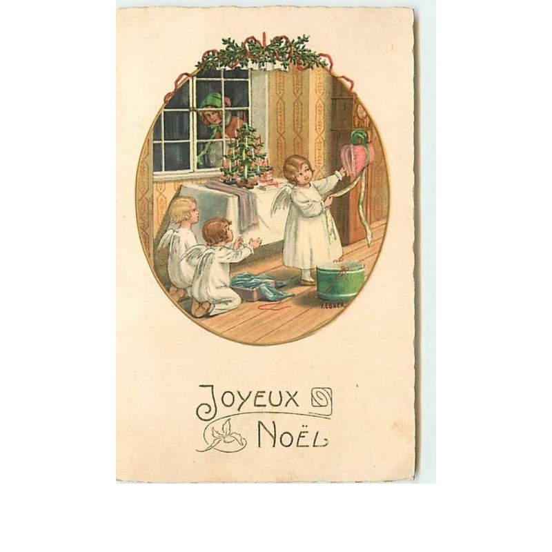 n°7522 - Carte Illustrateur - Pauli Ebner - Joyeux Noel - Angelots