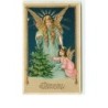 n°7587- Carte Fantaisie - Fröhliche Weihnachten - Ange Gardien et ange