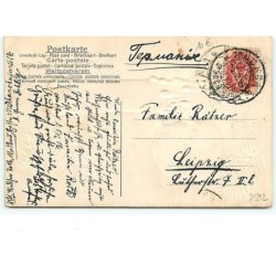 n°7592 - Carte Fantaisie Gaufrée - Fröhliche Weihnachten - Surréalisme - Bougie humanisée