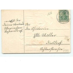 n°7593 - Carte Fantaisie Gaufrée - Ein frohes Weihnachtfest - Angelots, luges