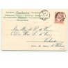 n°7595 - Carte Fantaisie Gaufrée - Femme comète
