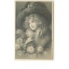 n°7627 - Carte Fantaisie - MM Vienne n°633 - Portrait de Femme avec Chapeau - Wichera