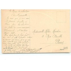 n°7629 - Carte Fantaisie - MM Vienne n°438 - Femme jouant de la mandoline dans un médaillon