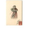 n°7630 - Carte Fantaisie - MM Vienne n°438 - Femme ayant froid dans un médaillon
