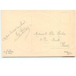n°7630 - Carte Fantaisie - MM Vienne n°438 - Femme ayant froid dans un médaillon