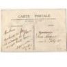 n°7655 - Carte Brodée avec rabat - Deux Cornes d'Abondance Dorées avec des Fleurs