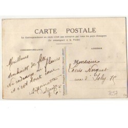 n°7657 - Carte Brodée avec rabat -Trèfle à 4 Feuilles et Fer à Cheval