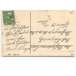 n°7687 - Carte Fantaisie - Glückliches neues Jahr - Enfants dans un Paysage Hivernal
