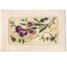 n°7703 - Carte Brodée avec rabat - Iris