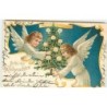 n°7737 - Fröhliche Weihnachten - Anges décorant un sapin