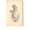 n°7747 - Fillette avec un chiot dans les bras - MM Vienne n°238