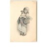 n°7749 - Fillette avec un chiot dans les bras - MM Vienne n°238